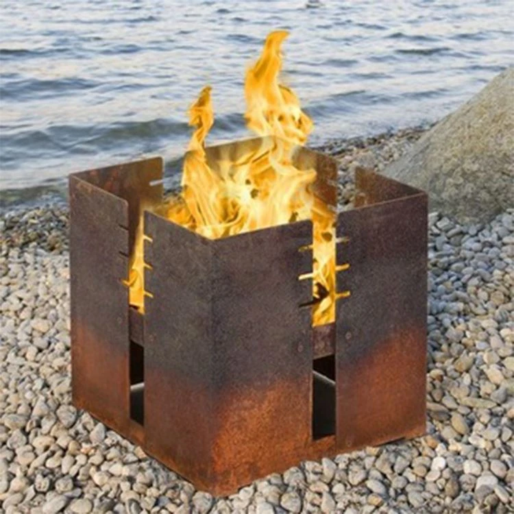 Metalni roštilj od drvenog ugljena Corten Steel