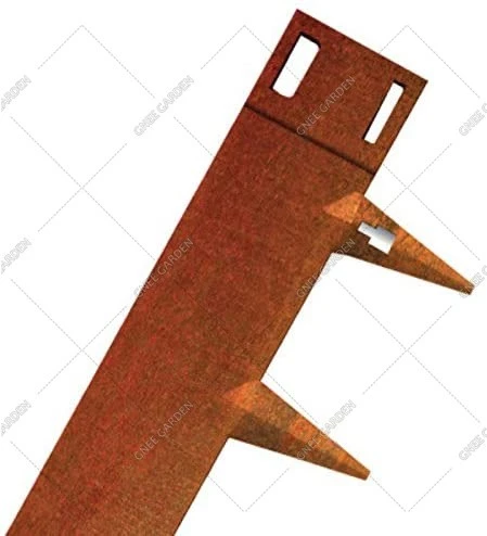 Corten Steel Rusted Metal Raised Garden Grow Bed