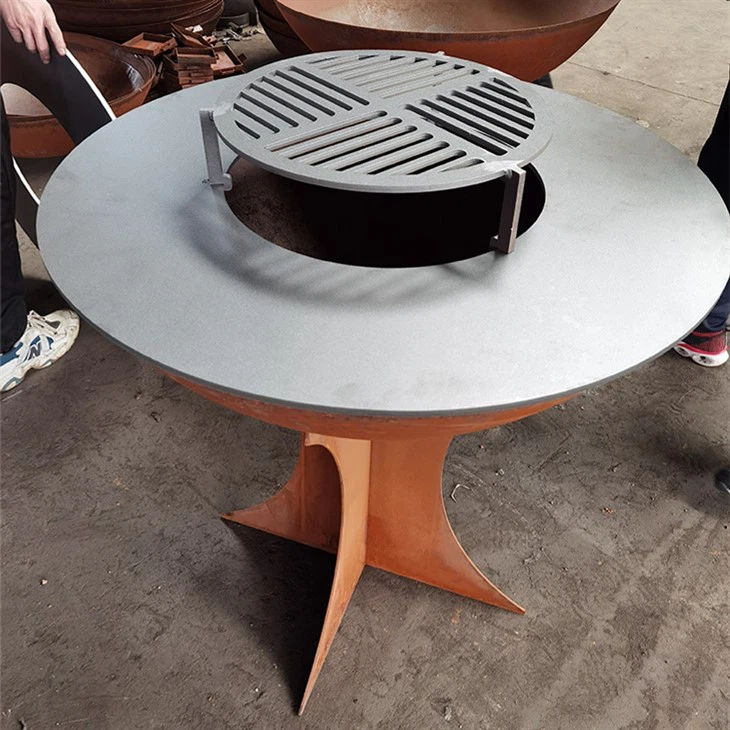 GN-BBQ-210 Corten čelični roštilj s odvojivom bazom