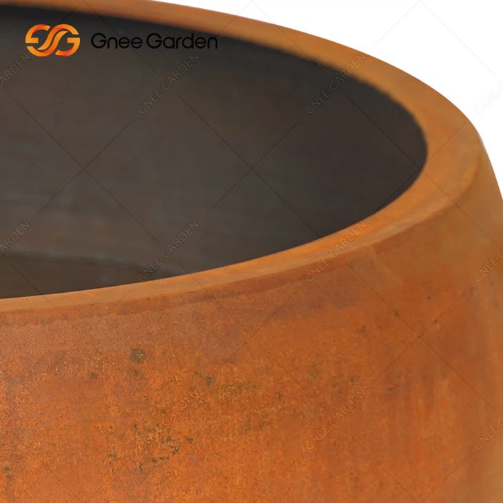 Ukrasne posude za cvijeće od Corten čelika za vanjske žardinjere za unutarnje prostore