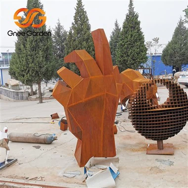 Corten vanjski metalni vrt Art