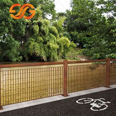 Metalni stupovi za ogradu čeličane Corten