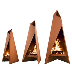 Gdje kupiti rustikalni čelični vanjski kamin na drva