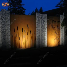 Zasloni od Corten čelika s različitim uzorcima