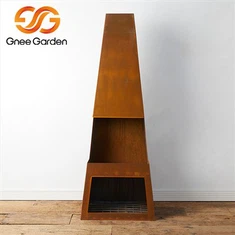 Vanjski kamin na drva Corten Steel