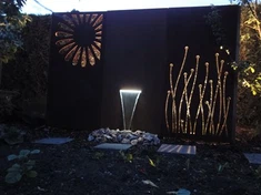 Tvornički prilagođena vodena značajka Corten Steel za vanjske prostore