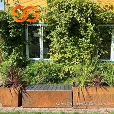 Gnee Garden Corten klupa za sadnju