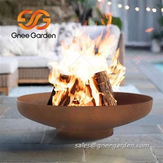 Jama za vatru na drva s roštiljem otporna na vremenske uvjete