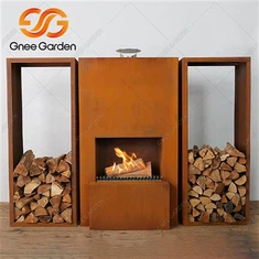 Kamin na drva otporan na vremenske uvjete