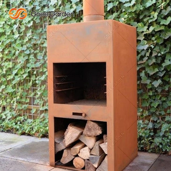 Steel Fireplace Wood Burning Outdoor Customized
