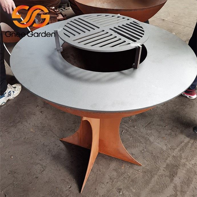 weathering steel outdoor grill（1）