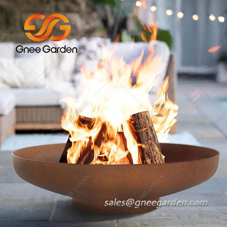 Čelična drvena zdjela za vatru otporna na vremenske uvjete