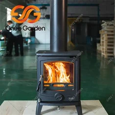 Antikni kamin za spavaću sobu od lijevanog željeza