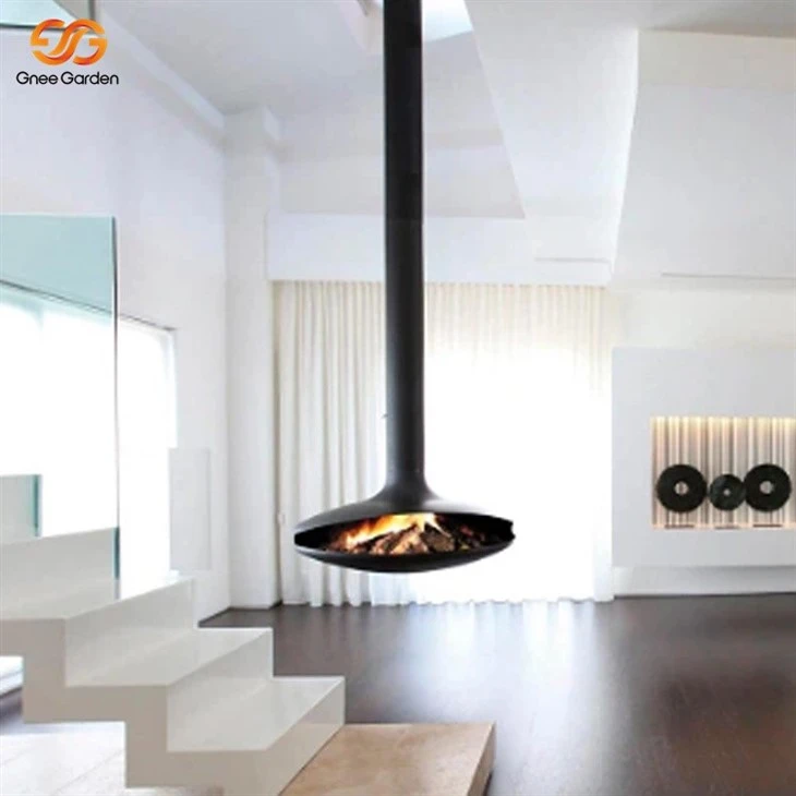 suspended wood burner