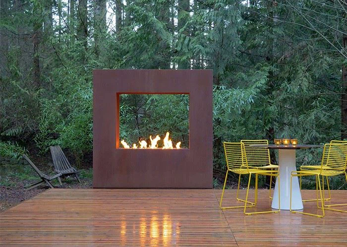 High Quality Corten Steel Fire Place